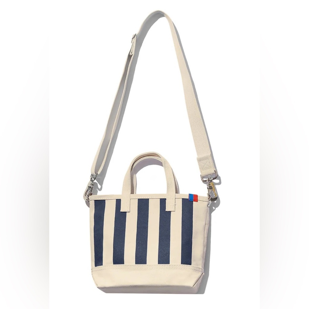 KULE … NWOT Blue and White Striped Tote Bag with Detachable Strap